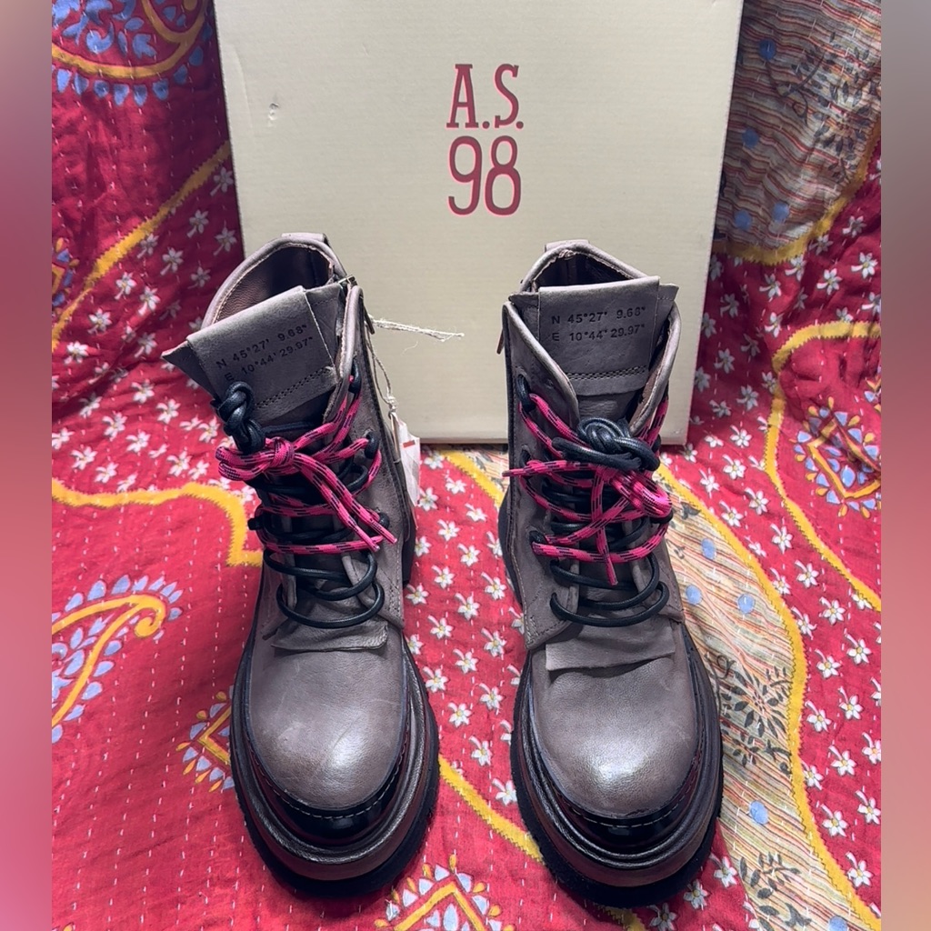 A.S.98 Vonne Platform Combat Boot - Eu Size 37/Us 7